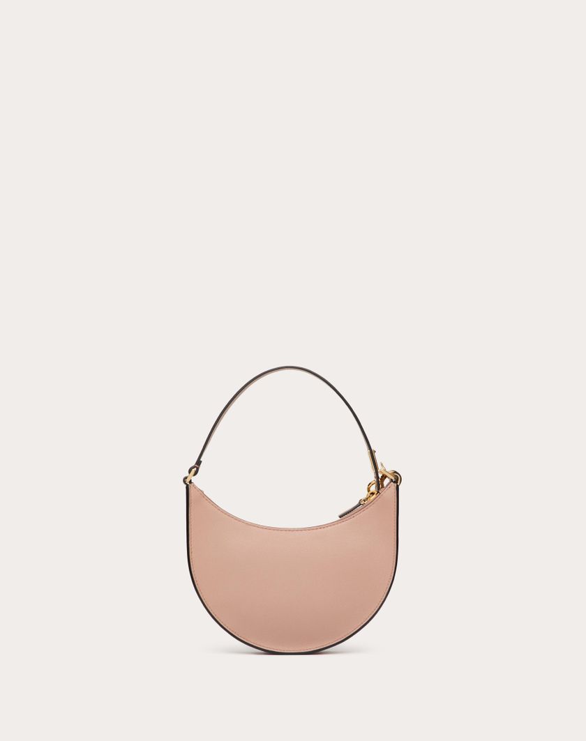 Valentino Handbags Mini Hobo Vlogo Signature In Vitello Con Logo Gioiello per Donna in Rose Cannelle | Valentino IT Italy