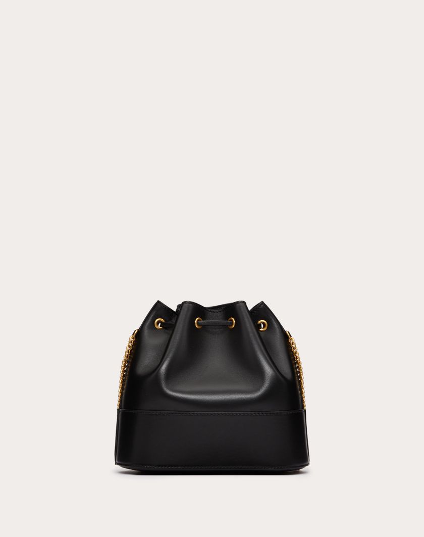 Valentino Handbags Mini Secchiello Con Catena Vlogo Signature In Nappa per Donna in Nero | Valentino IT 2025