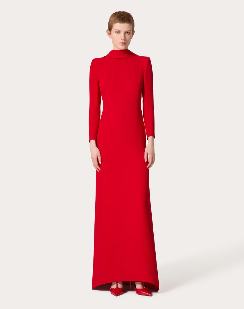 Valentino Handbags Gown In Cady Couture per Donna in Rosso | Valentino IT Shopping Online