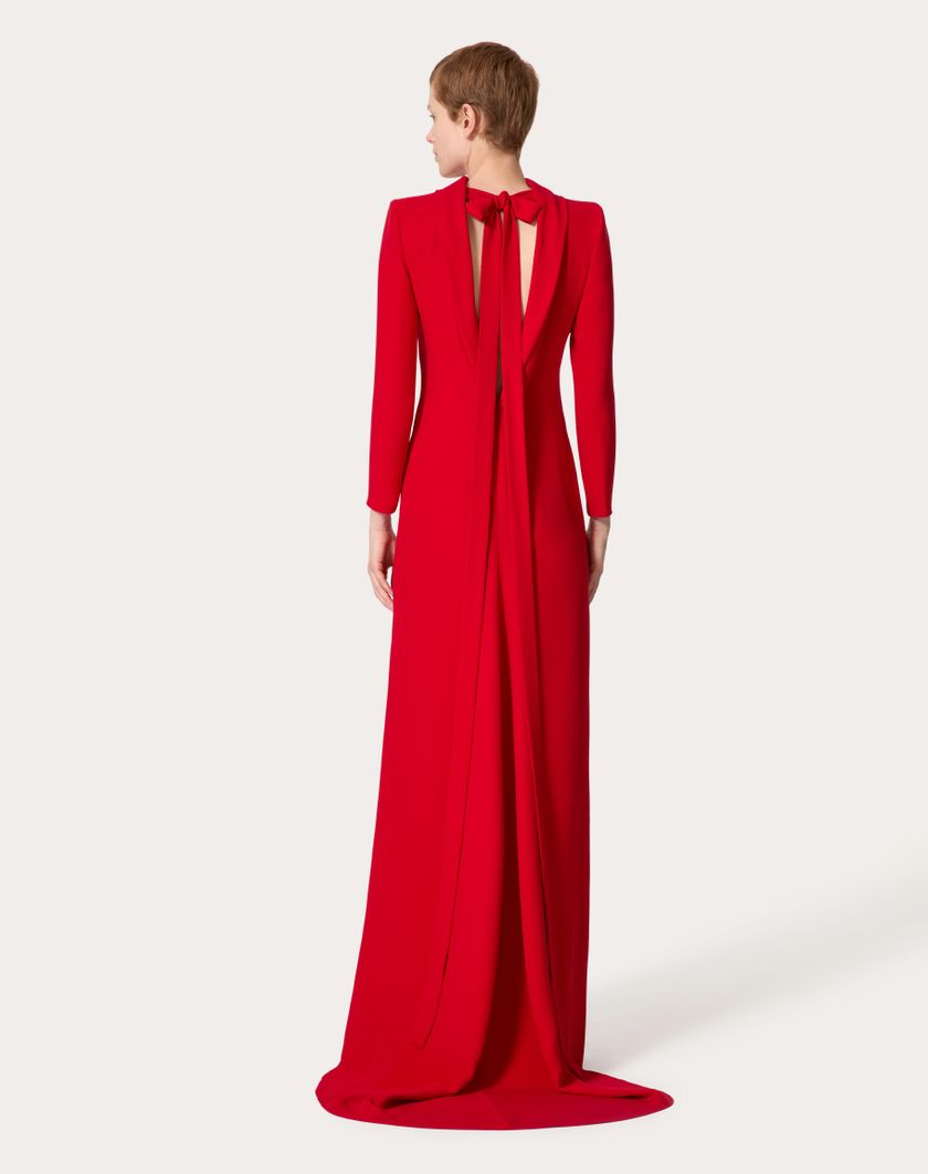 Valentino Handbags Gown In Cady Couture per Donna in Rosso | Valentino IT Shopping Online