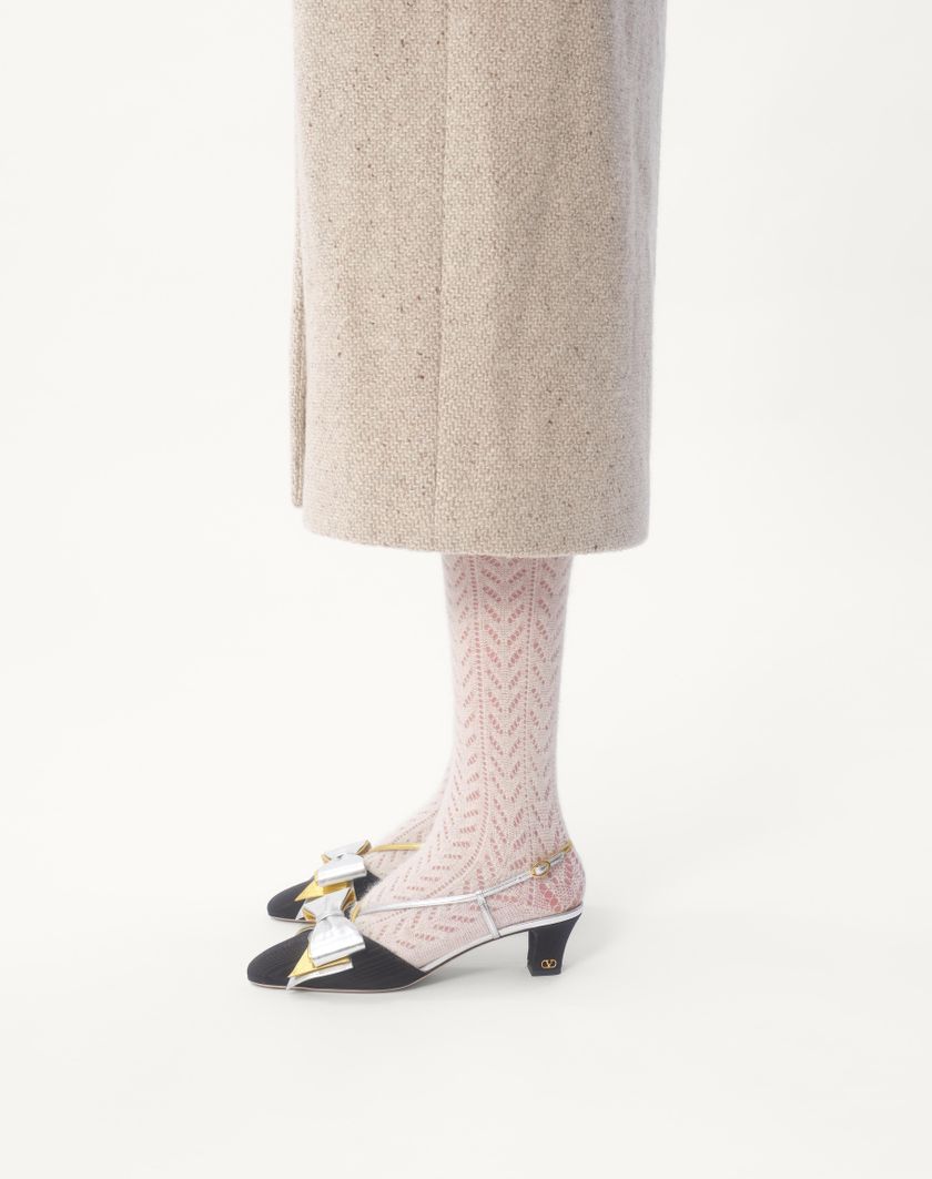 Valentino Handbags Cappotto In Textured Wool per Donna in Cammello/avorio | Valentino IT Online