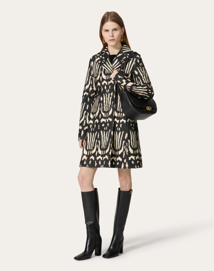 Valentino Handbags Cappotto In Valentino Wildprint 98 per Donna in Nero | Valentino IT Hotsell