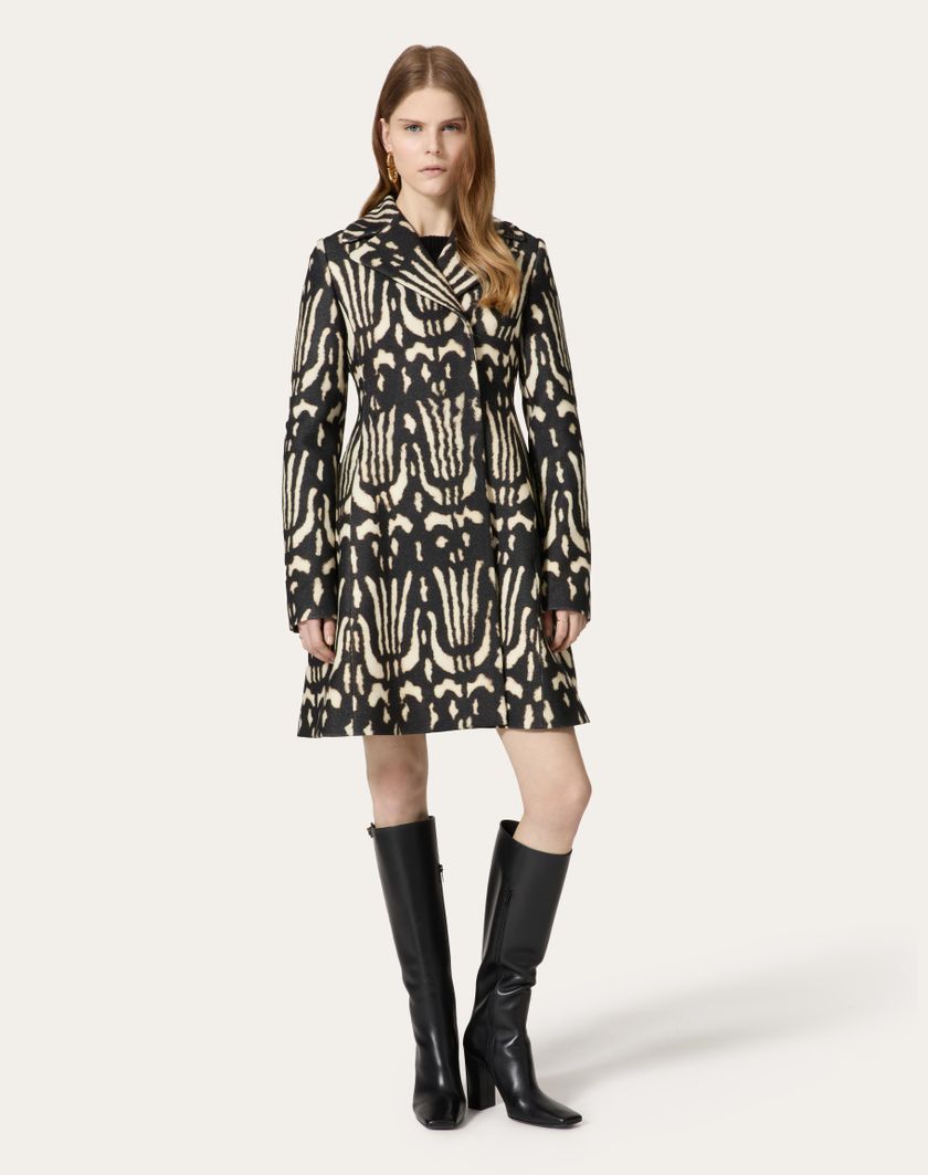 Valentino Handbags Cappotto In Valentino Wildprint 98 per Donna in Nero | Valentino IT Hotsell