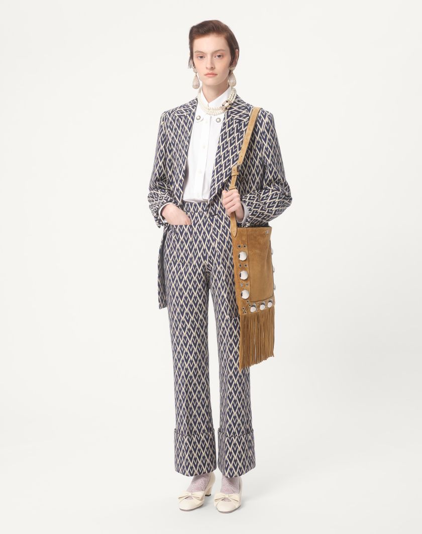 Valentino Handbags Camicia In Cotton Popeline per Donna in Bianco Ottico | Valentino IT Vendite Flash